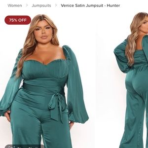 Emerald green jumpsuit